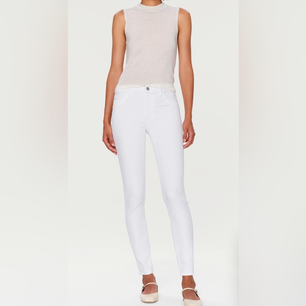 DL1961 - Women's Angel Mid-rise Skinny Ankle Jeans - Size 29 - White